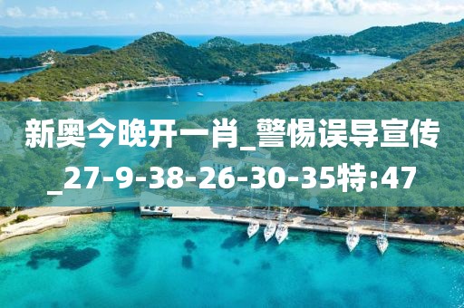 新奥今晚开一肖_警惕误导宣传_27-9-38-26-30-35特:47